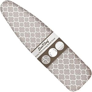 SUNKLOOF Extra Thick Ironing Board Cover and Pad, Resist Scorching and Staining, 15x54 Reflective Silicone Ironing Board Cover, Elastic Edges, 4 Fasteners, Large Protective Scorch Mesh Cloth