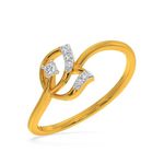 Kisna 18K Yellow SI Diamond Gold Ring for Women | Raina S10