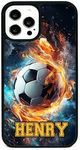 Personalised Football Fire Ball Nam