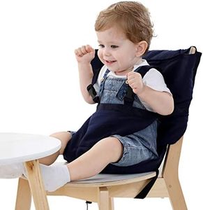 Baby Portable High Chair Travel Harness Seat for Toddler Feeding, Safety Washable Cloth Harness with Adjustable Straps Shoulder Belt