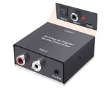 SOUTHSKY Audio Converter, Stereo Analog to Digital Adapter, 3.5mm Aux Jack R / L 2 RCA Cinch to SPDIF, Toslink, Optical, Coaxial for TV,STB,DVD to Speakers,Amplifier,Soundbar