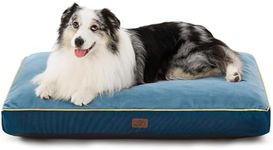 Bedsure Waterproof Dog Beds for Extra Large Dogs - 4 inch Thicken Up to 100lbs XL-Crate Dog Bed with Removable Washable Cover, Pet Bed Mat Pillows, Navy Blue