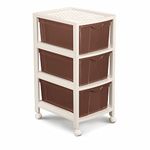 Nayasa Carnival Tuckins No. 3 | Multi-Compartment Plastic Drawers | Storage Organizer | Multipurpose Plastic Modular Storage Organizer Box | 39 X 30.5 X 63.5 cm | Brown