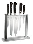 Mercer Culinary 6-Piece Forged Knife Block Set, Glass