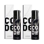 WILD STONE CODE Chrome Body Perfume Combo, Scented Spray For Men, 120Ml Each (Pack Of 2)