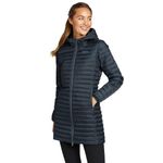 Eddie Bauer Women's Microlight Traveler Down Parka, Storm, X-Large