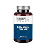 Potassium - Potassium Citrate 2880mg - 180 Tablets - PotassiumElement +1000mg - PotassiumCitrate 180 Tablets Nutralie