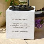 Fully Bespoke Personalised Customised Memorial Grave Side Flower Vase Pot