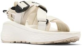 Columbia Women's Konos Elevate Strap Sandal, Sea Salt/Black, 8