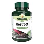 Natures Aid Beetroot Capsules, Equivalent to 4620 mg Dried Beetroot, Vegan, 60 Capsules