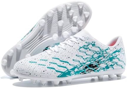 CZRE Unisex Lightweight Soccer Cleats Low Top Football Shoes Green