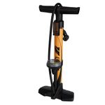 BV Bike Pump Out of Durable Steel - 160 PSI high Pressure, Bike Tire Pump 17/24 inch Smart Valve Head, Automatically Reversible Presta & Schrader, Ball Pump (Honey Yellow - Petite)