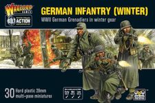 German Army (Winter) Infantry - 28mm Scale Plastic Miniatures for Bolt Action by Warlord Games - Highly Detailed World War 2 Miniatures for Table-top Wargaming