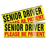 Senior Driver Signs for Car, Senior Driver Car Magnet, Reflective Senior Driver Magnet for Car, Please be Patient Senior Driver Magnet for Car