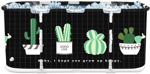 STARBRILLIANT Portable Foldable Bathtub,Separate Family Bathroom SPA Tub,Soaking Standing Bath Tub for Shower Stall,Efficient Maintenance of Temperature 41x23x19Inches(81 Gal Capacity)