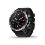 Garmin Descent Mk2, Watch-Style Dive Computer, Multisport Training/Smart Features, Stainless Steel with Black Band (010-02132-00)
