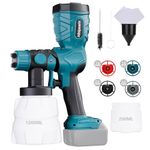 Adisipsoarin 18v Paint Sprayer High Speed for Makita 18v LXT Battery, 2 Containers,Easy to Clean,for House Painting,Furniture(Tool Only)
