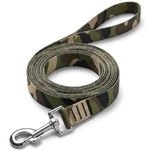 Wooflix Heavy Duty Nylon Dog Leash | Anti Slip Padded Handle Long Dog Leash | Highly Reflective Leash for Dogs | Dog Rope for Medium & Large Dogs | Dog Training Leash | (Army Green, 5 Feet Long)