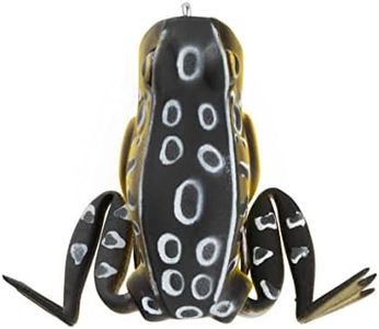 Lunkerhunt Frog Fishing Lure for Bass Fishing | Popping Frog 1/4 oz | Topwater Fishing Bait with Weedless Hooks, Hollow Body (Croaker)
