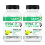 Renew Actives Tribulus Terrestris Supplement - Ayurvedic Aphrodisiac for Men's Well-Being - Promoting Good Health - 120 Capsules (2packs)