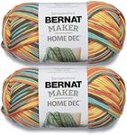 Bernat Maker Home Dec Sunset Sea Varg Yarn - 2 Pack of 250g/8.8oz - Cotton - 5 Bulky - 317 Yards - Knitting, Crochet, Crafts & Amigurumi