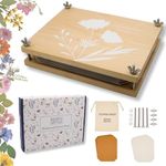 Flower Press Kit | Durable Hardwood 8x10 in. Flower Preserving Kit | Up to 8 layers Flower Preservation Kit | Flower pressing kit for adults | Flower Press Kit for kids | Giftable Pressed Flower Kit