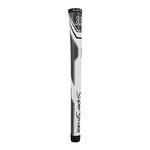 SuperStroke Traxion Tour Golf Club Grip, White/Gray (Midsize) | Advanced Surface Texture That Improves Feedback and Tack | Extreme Grip Provides Stability and Feedback | Even Hand Pressure,White/Gray