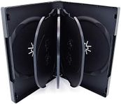 Maxtek Black 8 Disc DVD Cases with 