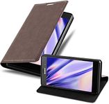 Cadorabo Book Case Compatible with Sony Xperia Z3 in Coffee Brown - with Magnetic Closure, Stand Function and Card Slot - Wallet Etui Cover Pouch PU Leather Flip