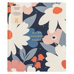 Busy B Large Address Book with Alphabetical tabs, Address Change Stickers & Pocket - Navy Daisy