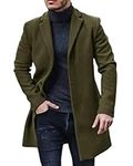 Gafeng Men's Trench Coat Slim Fit N