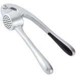 HiramWare Garlic Press, Premium Rust Proof Kitchen Garlic Mincer Crusher Squeezer with Ergonomic Handle, Ginger Crusher with Good Grip, Easy to Clean, Dishwasher Safe