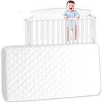 Thick Travel Polyester Cot Mattress to fit Red-Kite, Graco. 93 x 64 x 6 cm (FF) Quilted Breathable Anti allergenic - UK Made, Plush