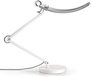 BenQ e-Reading LED Desk Lamp - World's First Desk Lamp for Monitors - Modern, Ergonomic, Dimmable, Warm/Cool White - Perfect for Designers, Engineers, Architects, Studying, Gaming - Silver