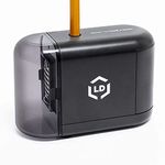 LD Products Professional, Home & Office Automatic Electric Pencil Sharpener – Batteries & Wall Power Supply Included, Ideal for Regular, No. 2 and Colored Pencils, Small, Durable, Kid Friendly