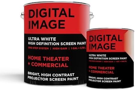 Projector Screen Paint - High Definition, 4K, Ultra White - GALLON