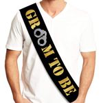 Groom To Be Sash - Bachelor Party Supplies - Wedding Party Accessories - Groom's Party - Wedding Gifts for Men - Bachelor Party Decorations - Groomsman Gift