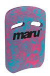 Maru Swimming Kickboard Swim Aid, Pool Float for Adults and Kids, Swim Sports Training Equipment, Improve Body Position and Balance in the Water (Pink/Blue Swirl, One Size)