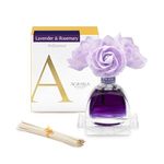 AGRARIA AirEssence Flower and Reed Diffuser Set, Hand Crafted Sola Flower Botanical Home Fragrance Diffuser, Scented Oil Reed Diffuser, Flower and Reed Diffuser Gift Set for All Occasions