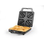 Salter Sandwich Toaster – Non-Stick Deep Fill Toastie Maker, Cook 4 Toasted Sandwiches, 30% Bigger Toasties, Extra Thick 4 Slice Grill Press, Automatic Temperature Control, Easy Clean, 1600W