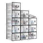 12PCS Shoe Storage Box Stackable Sn