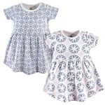 Yoga Sprout Cotton Dress, 2 Pack, Whimsical, 6-9 Months