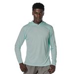 Vapor Apparel Men's UPF 50+ UV Sun Protection Outdoor Performance Long Sleeve Hoody Medium Seagrass