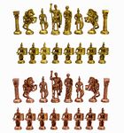 StonKraft - (3.5" Roman) - Collector Edition Brass Chess Pieces Pawns Chessmen Chess Coins Figurine Pieces