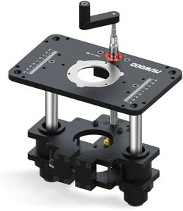 MUWOOD Router Lift, Precision Router Table Lift System, Durable Router Table Insert Plate, Router Lifts for Woodworking 69mm