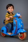 Toyify Rechargeable Battery Operated Vespa Scooter Bike for Kids, Ride on Toy scooty with Light & Music | Electric Bike for Baby 1 to 4 Years Boys Girls (Blue)