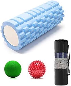 Bodylastics 45cms Foam Roller for Deep Tissue Massage, Relief from Sore Muscles Pain, Pre & Post Exercise Fitness Workout Sessions
