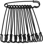 30Pcs Large Metal Safety Pins,Metal Spring Lock Pins Brooches Wire Safety Blanket Pins,Large Metal Safety Pin,Heavy Duty Large Safety Pin,Large Safety Pin Safety Blanket Pin,Large Safety Pins,Black