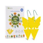 Garsum Yellow Sticky Fruit Fly Traps Gnat Trap for Indoor/Outdoor Houseplant Sticky Bug Insect Catcher Glue Trappers (12 pcs)