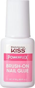 KISS Powerflex Brush-On Nail Glue – Ultra Hold Flex Formula for False Nails